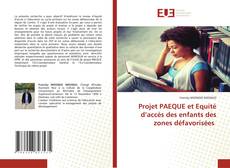 Projet PAEQUE et Equité d’accès des enfants des zones défavorisées的封面