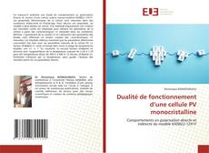 Couverture de Dualité de fonctionnement d’une cellule PV monocristalline