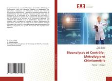 Couverture de Bioanalyses et Contrôle : Métrologie et Chimiométrie