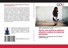 Capa do livro de Hacia una política pública efectiva contra la trata de personas: 