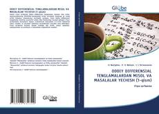 Buchcover von ODDIY DIFFERENSIAL TENGLAMALARDAN MISOL VA MASALALAR YECHISH (1-qism)