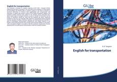 Capa do livro de English for transportation 