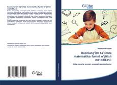 Capa do livro de Boshlang‘ich ta’limda matematika fanini o’qitish metodikasi: 