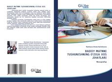 Capa do livro de BADIIY MATNNI TUSHUNISHNING O‘ZIGA XOS JIHATLARI 