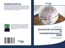 Capa do livro de EXPLANATORY DICTIONARY OF HYDROMETEOROLOGICAL TERMS 