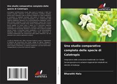 Buchcover von Uno studio comparativo completo delle specie di Calotropis