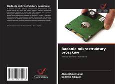 Buchcover von Badanie mikrostruktury proszków