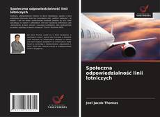 Bookcover of Społeczna odpowiedzialność linii lotniczych