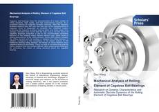 Обложка Mechanical Analysis of Rolling Element of Cageless Ball Bearings