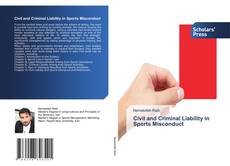 Buchcover von Civil and Criminal Liability in Sports Misconduct
