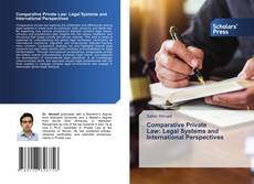 Copertina di Comparative Private Law: Legal Systems and International Perspectives