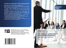 Обложка The Role of Leadership in Public Administration