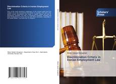 Discrimination Criteria in Iranian Employment Law kitap kapağı