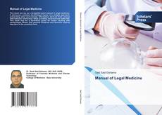 Обложка Manual of Legal Medicine