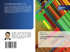 Обложка LOW POWER ADDER DESIGN for VLSI
