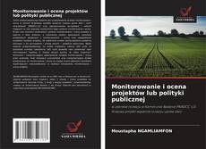 Monitorowanie i ocena projektów lub polityki publicznej kitap kapağı
