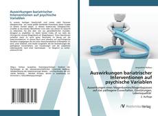 Bookcover of Auswirkungen bariatrischer Interventionen auf psychische Variablen