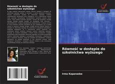 Bookcover of Równość w dostępie do szkolnictwa wyższego