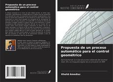Buchcover von Propuesta de un proceso automático para el control geométrico