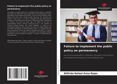 Bookcover of Failure to implement the public policy on permanency