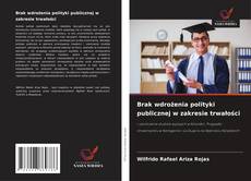 Capa do livro de Brak wdrożenia polityki publicznej w zakresie trwałości 