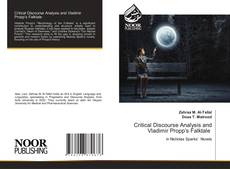 Critical Discourse Analysis and Vladimir Propp’s Falktale kitap kapağı