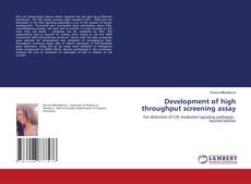 Capa do livro de Development of high throughput screening assay 