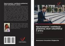 Buchcover von Opracowanie i walidacja globalnej skali satysfakcji z pracy