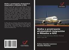 Portada del libro de Walka o przetrwanie afrykańskich imigrantów w Mthatha w RPA