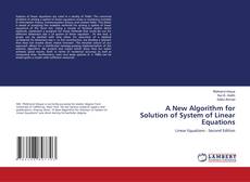 Capa do livro de A New Algorithm for Solution of System of Linear Equations 