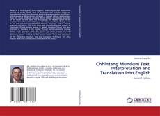 Capa do livro de Chhintang Mundum Text: Interpretation and Translation into English 