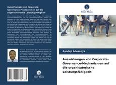 Portada del libro de Auswirkungen von Corporate-Governance-Mechanismen auf die organisatorische Leistungsfähigkeit