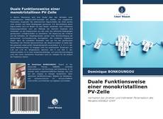 Buchcover von Duale Funktionsweise einer monokristallinen PV-Zelle