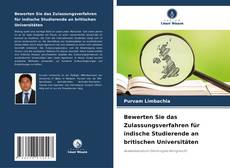 Buchcover von Bewerten Sie das Zulassungsverfahren für indische Studierende an britischen Universitäten