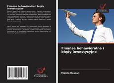 Buchcover von Finanse behawioralne i błędy inwestycyjne