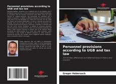 Capa do livro de Personnel provisions according to UGB and tax law 