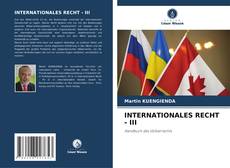 Buchcover von INTERNATIONALES RECHT - III