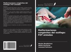 Buchcover von Malformaciones congénitas del esófago: FOT aisladas