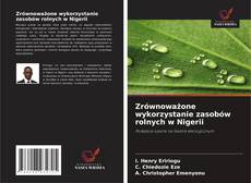 Обложка Zrównoważone wykorzystanie zasobów rolnych w Nigerii