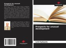 Buchcover von Prospects for unusual development
