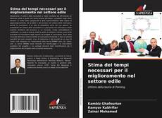Buchcover von Stima dei tempi necessari per il miglioramento nel settore edile