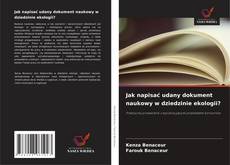 Buchcover von Jak napisać udany dokument naukowy w dziedzinie ekologii?