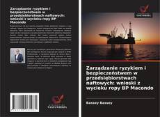 Capa do livro de Zarządzanie ryzykiem i bezpieczeństwem w przedsiębiorstwach naftowych: wnioski z wycieku ropy BP Macondo 