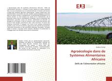 Capa do livro de Agroécologie dans de Systèmes Alimentaires Africains 