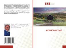 ANTHROPONYMIE kitap kapağı