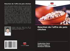 Buchcover von Réaction de l'offre de pois chiches