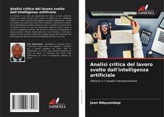Capa do livro de Analisi critica del lavoro svolto dall'intelligenza artificiale 