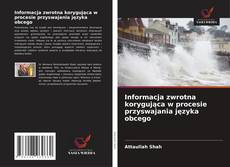 Обложка Informacja zwrotna korygująca w procesie przyswajania języka obcego