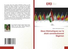 Copertina di Deux thématiques sur le droit constitutionnel Nigérien