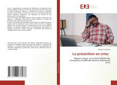 Copertina di La prévention en crise: